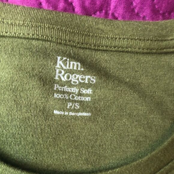 Set of 2 Kim Rodgers size small 3/4 sleeve crew neck shirts - new - Picture 3 of 7